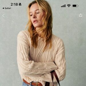 Sézane Cable Knit Evan Jumper